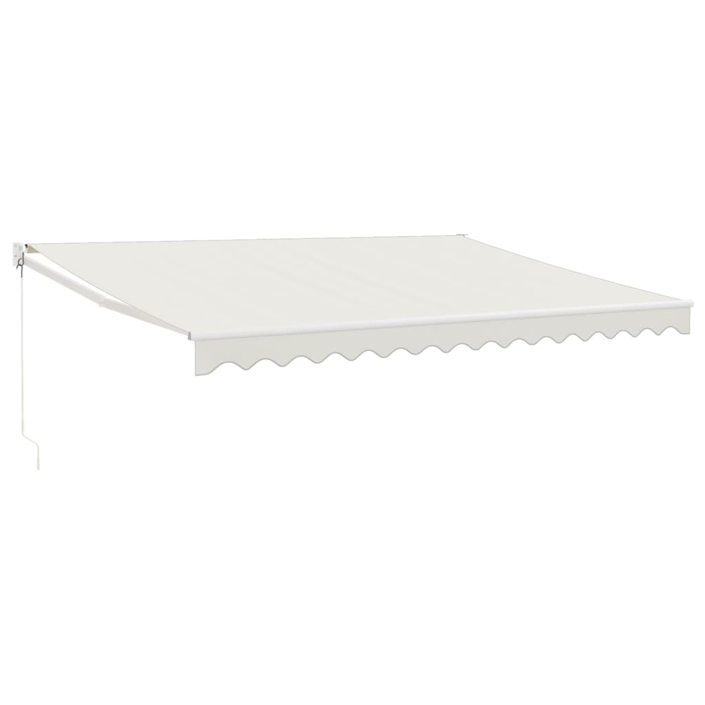 Τέντα Πτυσσόμενη Κρεμ 4,5 x 3 μ. Ύφασμα και Αλουμίνιο - Pakobazaar