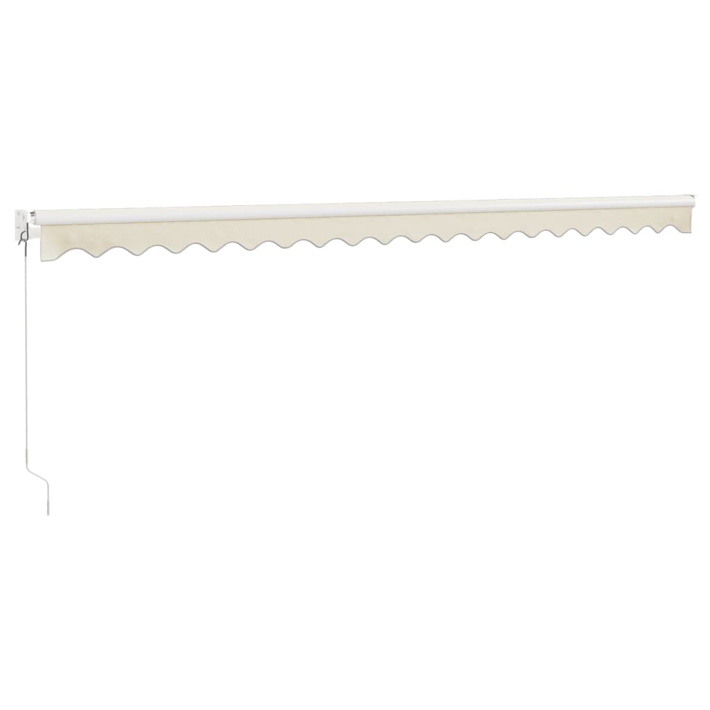 Τέντα Πτυσσόμενη Κρεμ 5 x 3 μ. Ύφασμα και Αλουμίνιο - Pakobazaar