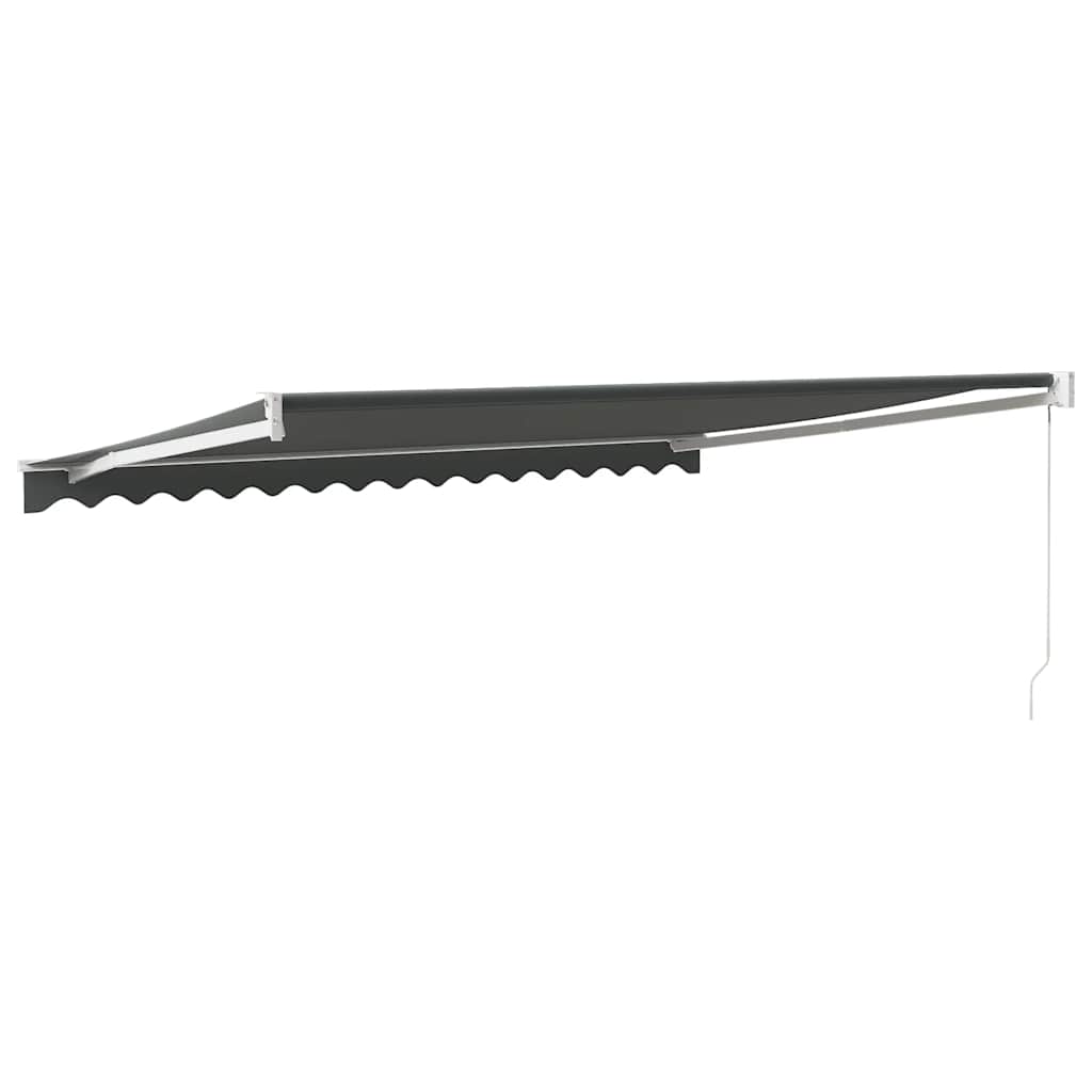 Τέντα Πτυσσόμενη Ανθρακί 4,5 x 3 μ. Ύφασμα και Αλουμίνιο