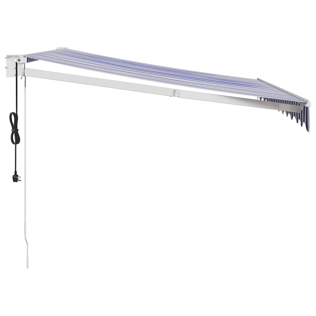 Τέντα Πτυσσόμενη Αυτόματη Μπλε και Λευκή 3 x 2,5 μ. - Pakobazaar