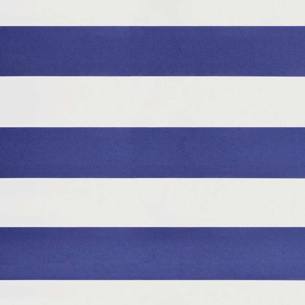 Τέντα Πτυσσόμενη Αυτόματη Μπλε και Λευκή 3,5 x 2,5 μ.