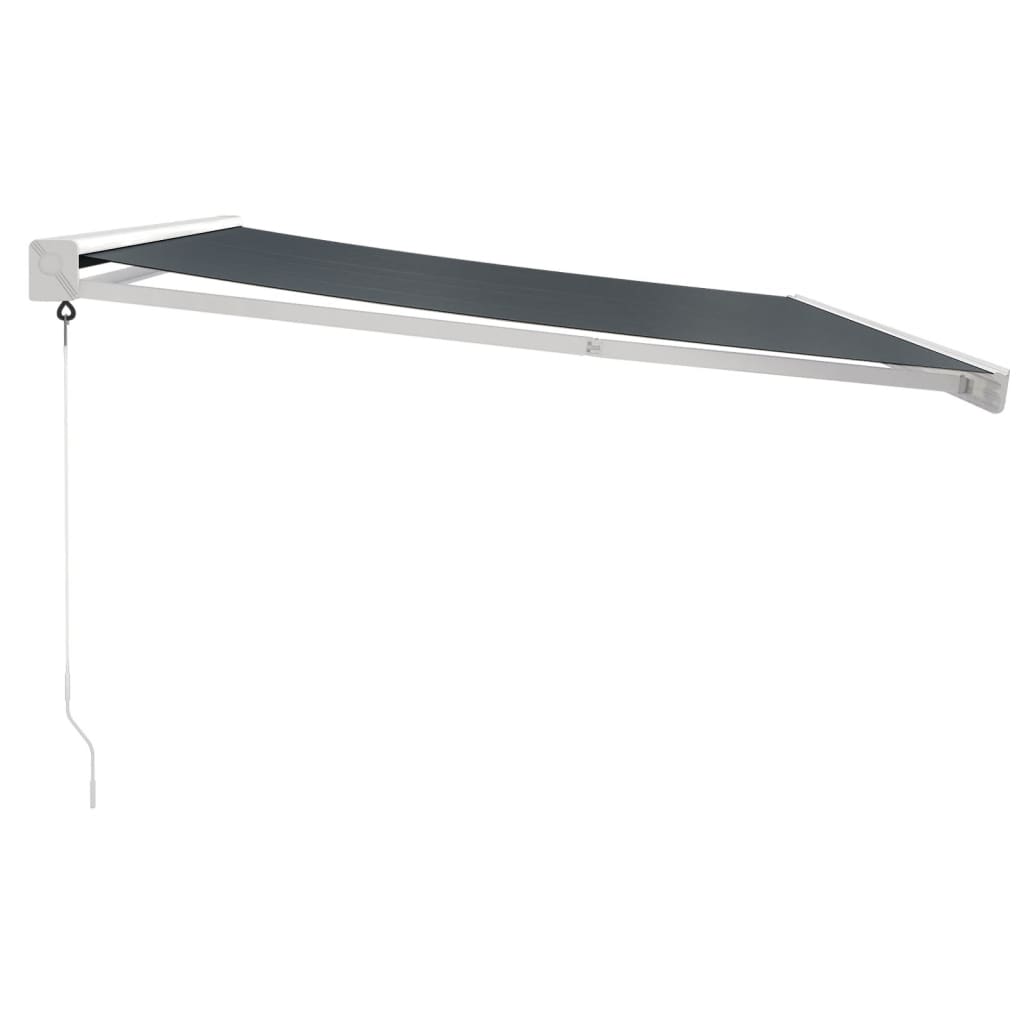 Τέντα Πτυσσόμενη Ανθρακί 4 x 3 μ. Ύφασμα και Αλουμίνιο