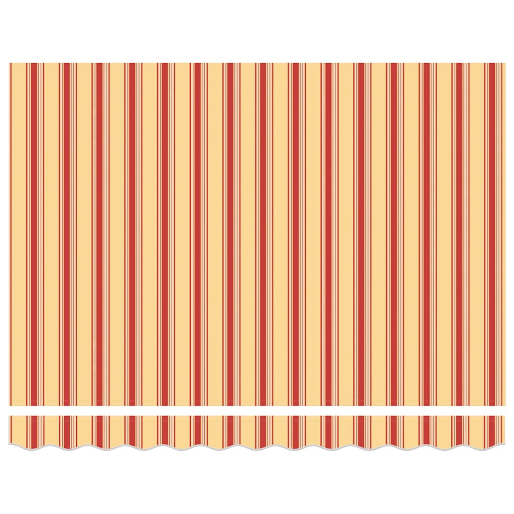 Τέντα Πτυσσόμενη Κίτρινη/Λευκή 3,5 x 2,5 μ. Ύφασμα / Αλουμίνιο