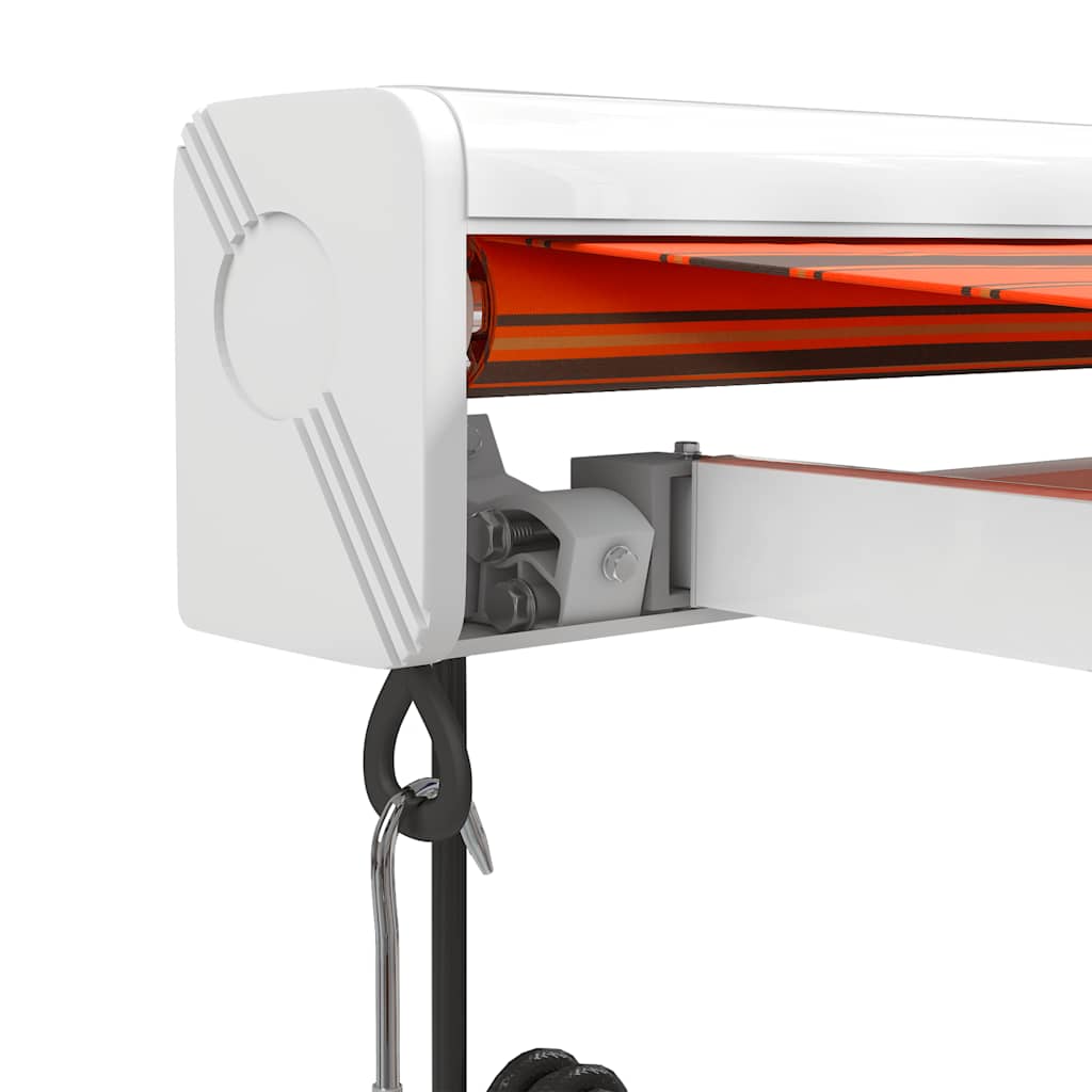 Τέντα Πτυσσόμενη Πορτοκαλί / Καφέ 4,5 x 3 μ. Ύφασμα / Αλουμίνιο