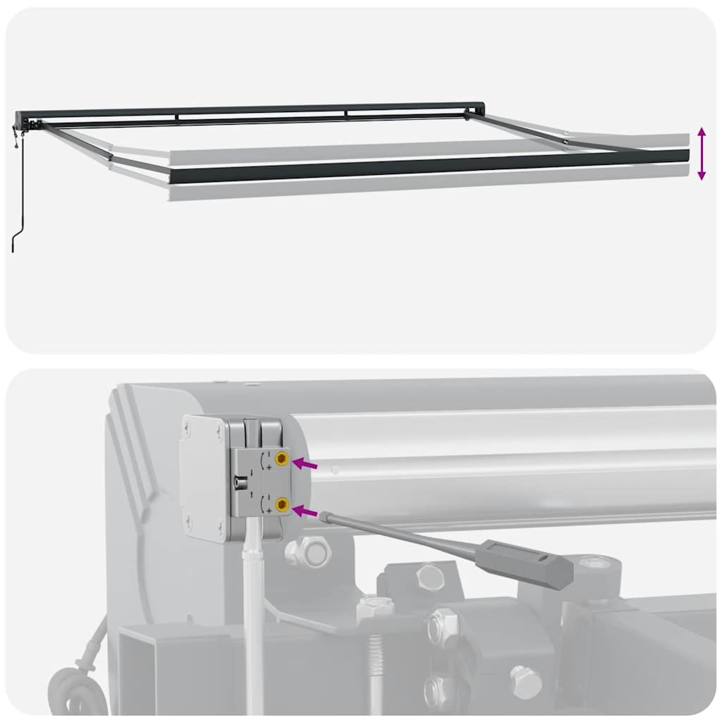 Τέντα Πτυσσόμενη Κρεμ 4 x 3 μ. από Ύφασμα και Αλουμίνιο