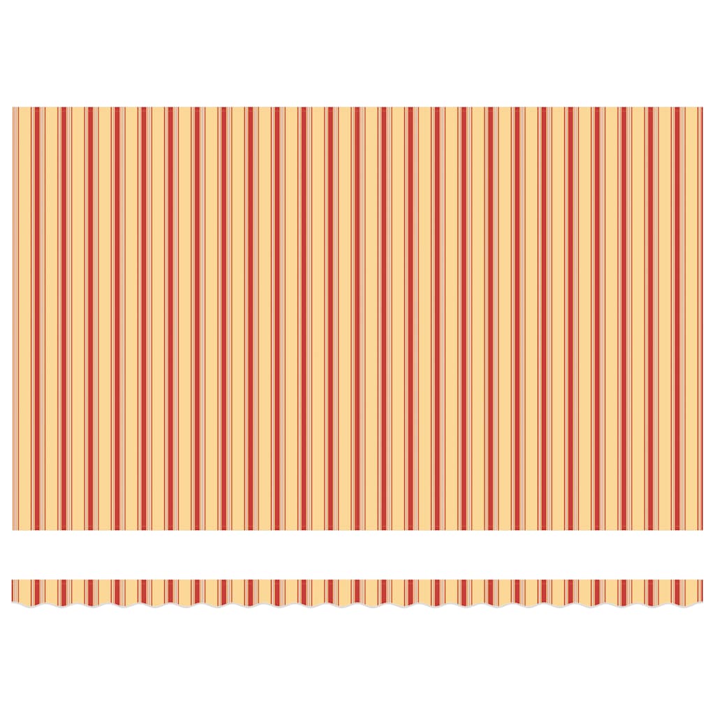 Τέντα Πτυσσόμενη Κίτρινη / Λευκή 5 x 3 μ. Ύφασμα και Αλουμίνιο