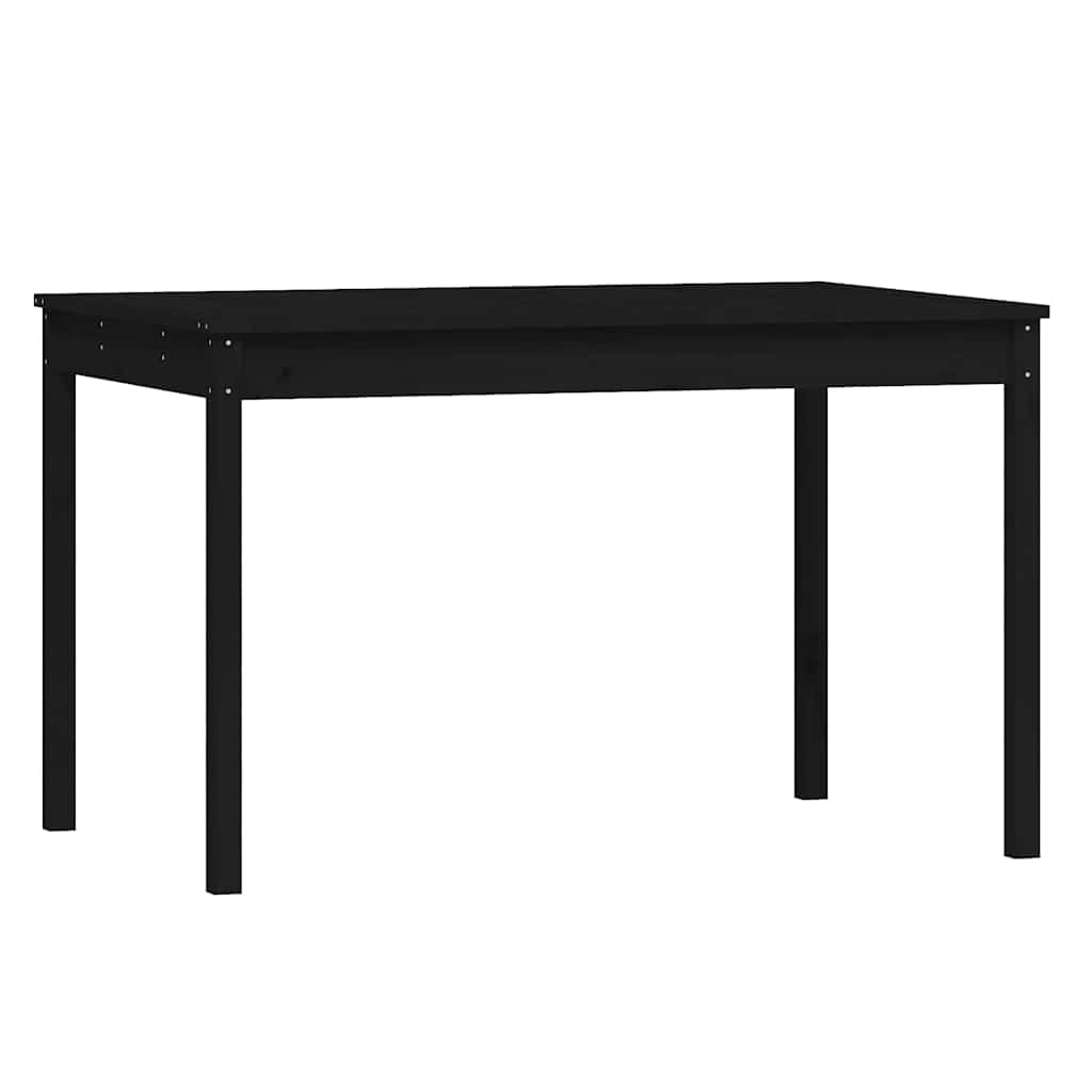 Τραπεζαρία Κήπου Σετ 5 Τεμαχίων Μαύρο από Μασίφ Ξύλο Πεύκου - Pakobazaar