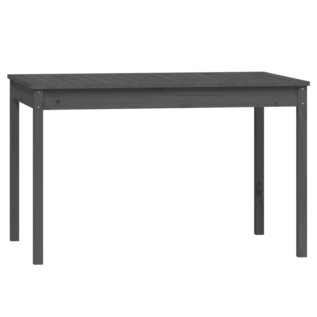 Σετ Τραπεζαρίας Κήπου 4 Τεμαχίων Γκρι από Μασίφ Ξύλο Πεύκου