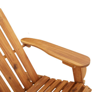 Καρέκλα Κουνιστή Adirondack με Μαξιλάρια από Μασίφ Ξύλο Ακακίας