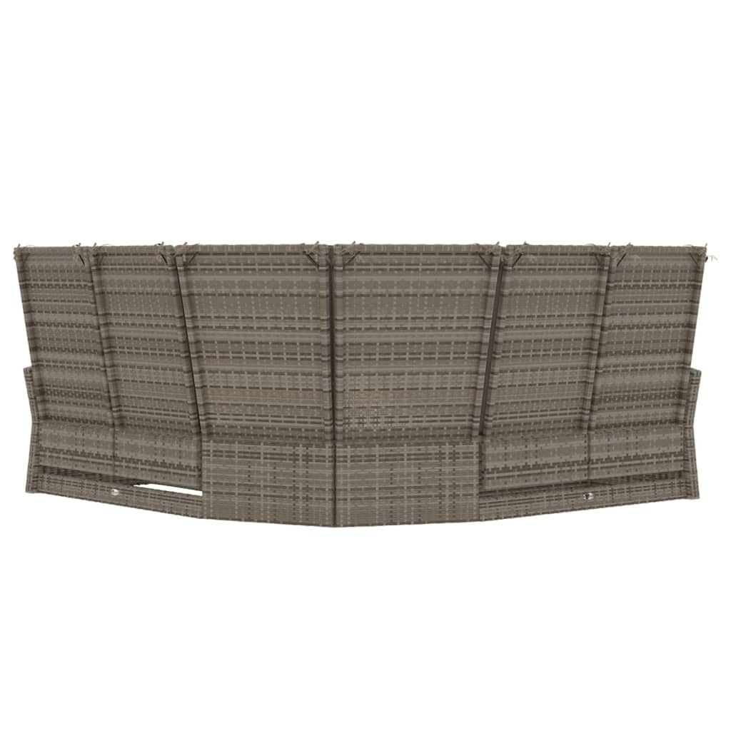 Καναπές Ανακλινόμενος Γωνιακός Γκρι από Συνθ. Ρατάν & Μαξιλάρια