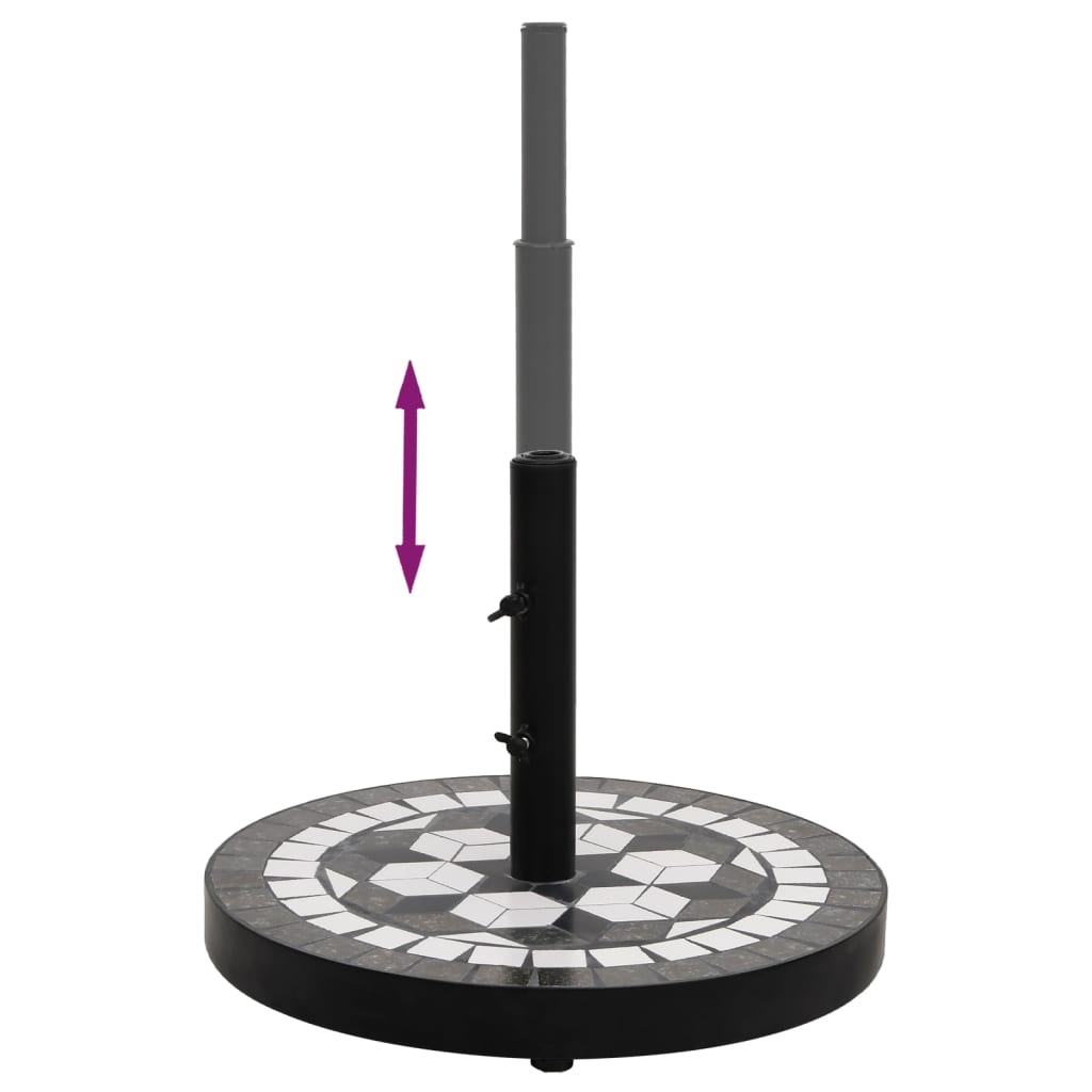 Βάση Ομπρέλας Στρογγυλή Μπλε και Λευκό 12 κιλών