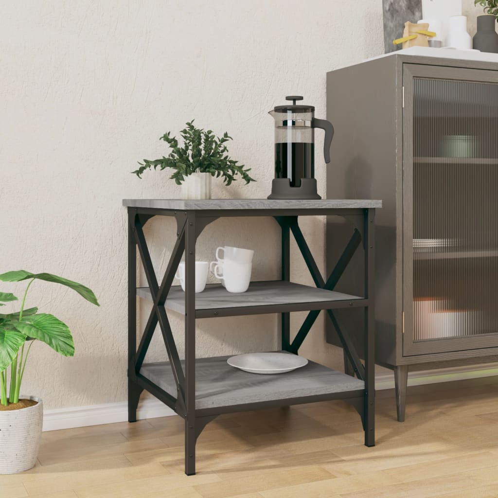 Βοηθητικό Τραπέζι Γκρι Sonoma 40x42x50 εκ. Επεξεργασμένο Ξύλο - Pakobazaar