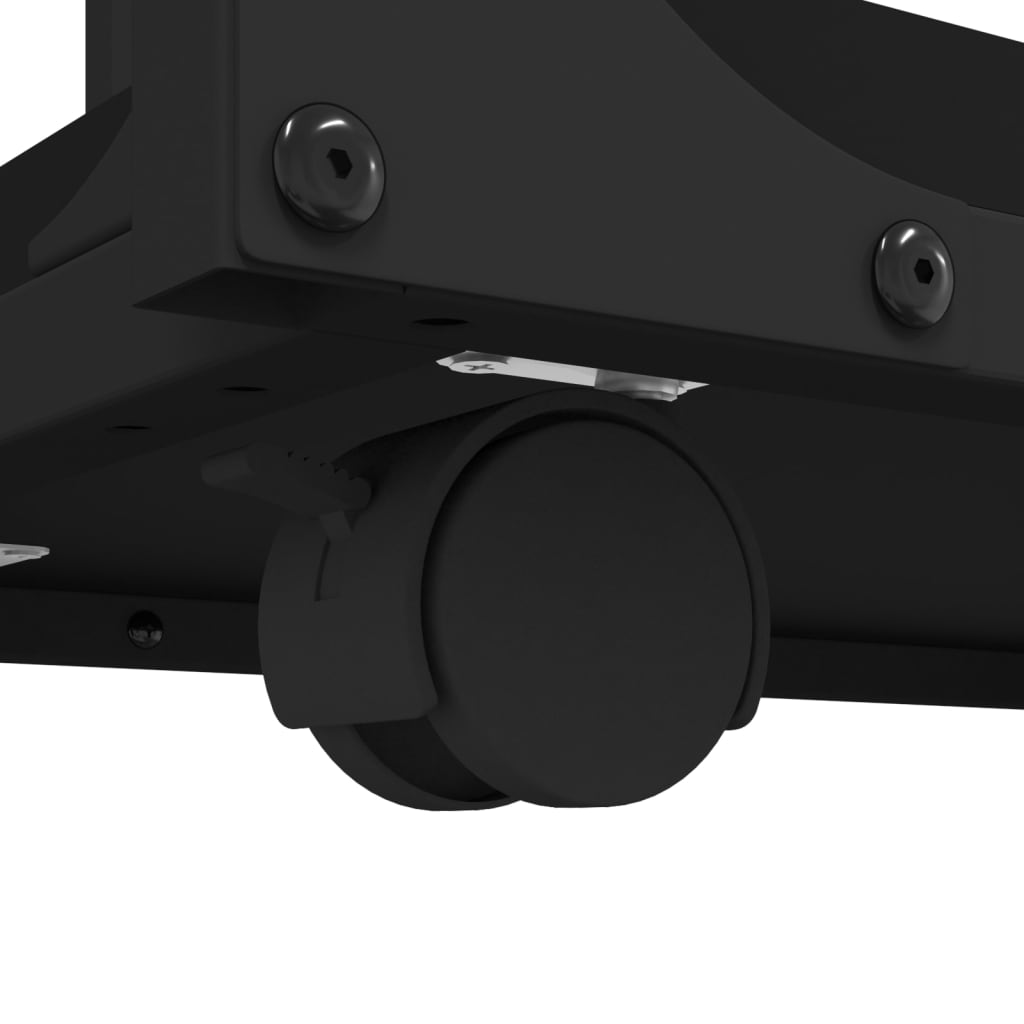 Βοηθητικό Τραπέζι με Ρόδες Μαύρο 50x35x55,5 εκ. Επεξ. Ξύλο