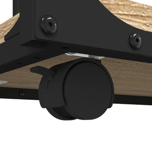 Βοηθητικό Τραπέζι με Ρόδες Sonoma Δρυς 50x35x55,5εκ. Επεξ. Ξύλο - Pakobazaar