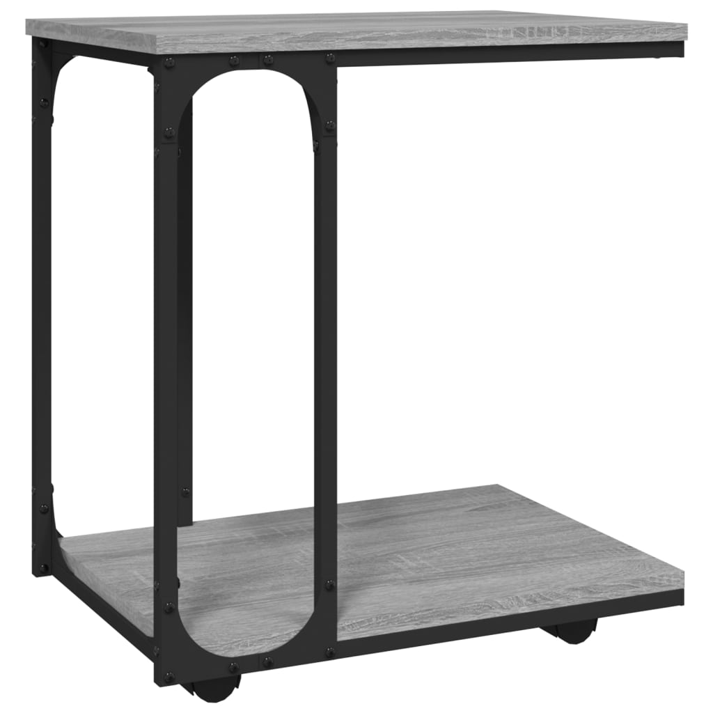 Βοηθητικό Τραπέζι με Ρόδες Γκρι Sonoma 50x35x55,5 εκ Επεξ. Ξύλο - Pakobazaar