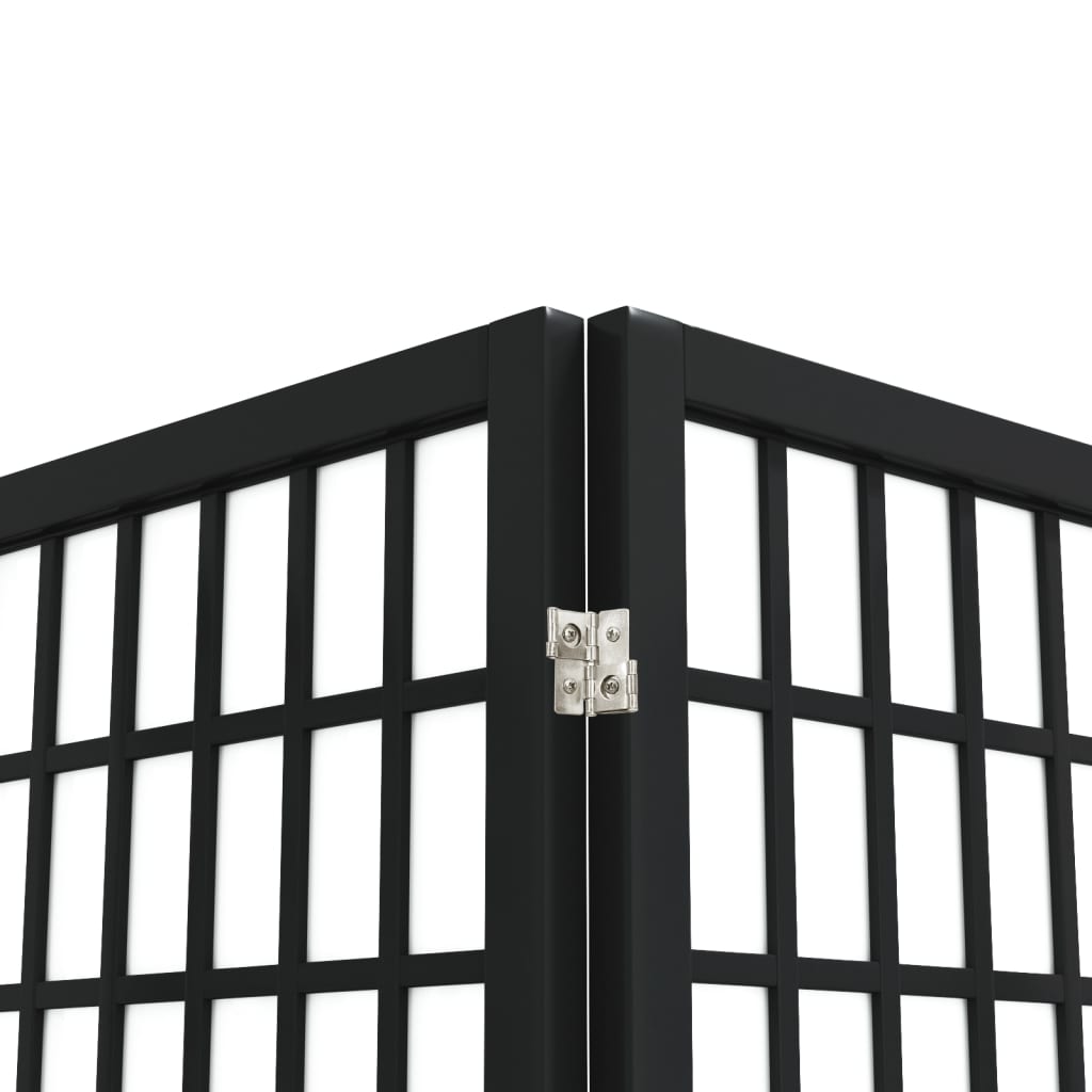 Παραβάν Ιαπωνικού Στιλ με 5 Πάνελ Πτυσσόμενο Μαύρο 200x170 εκ.