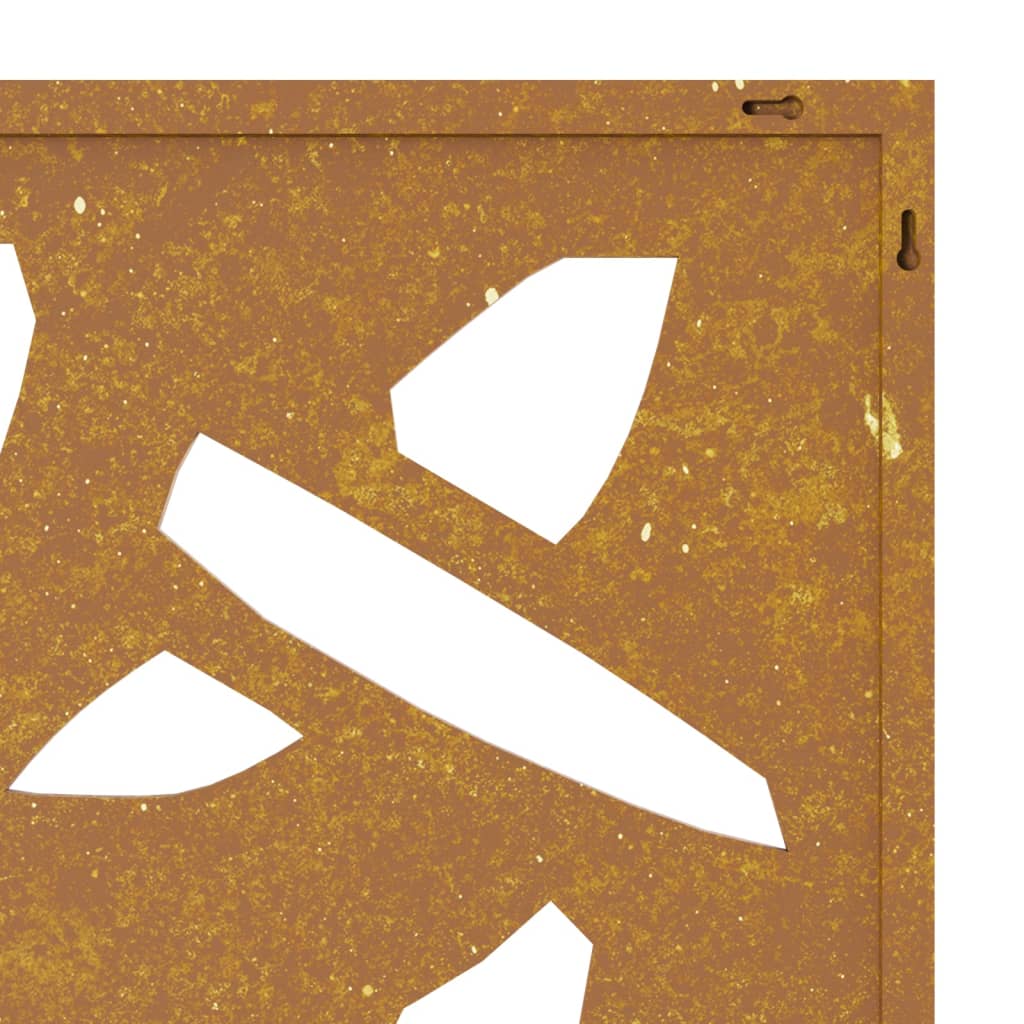 Διακοσμητικό Κήπου Επιτοίχιο Σχ. Φύλλων 105x55 εκ Ατσάλι Corten