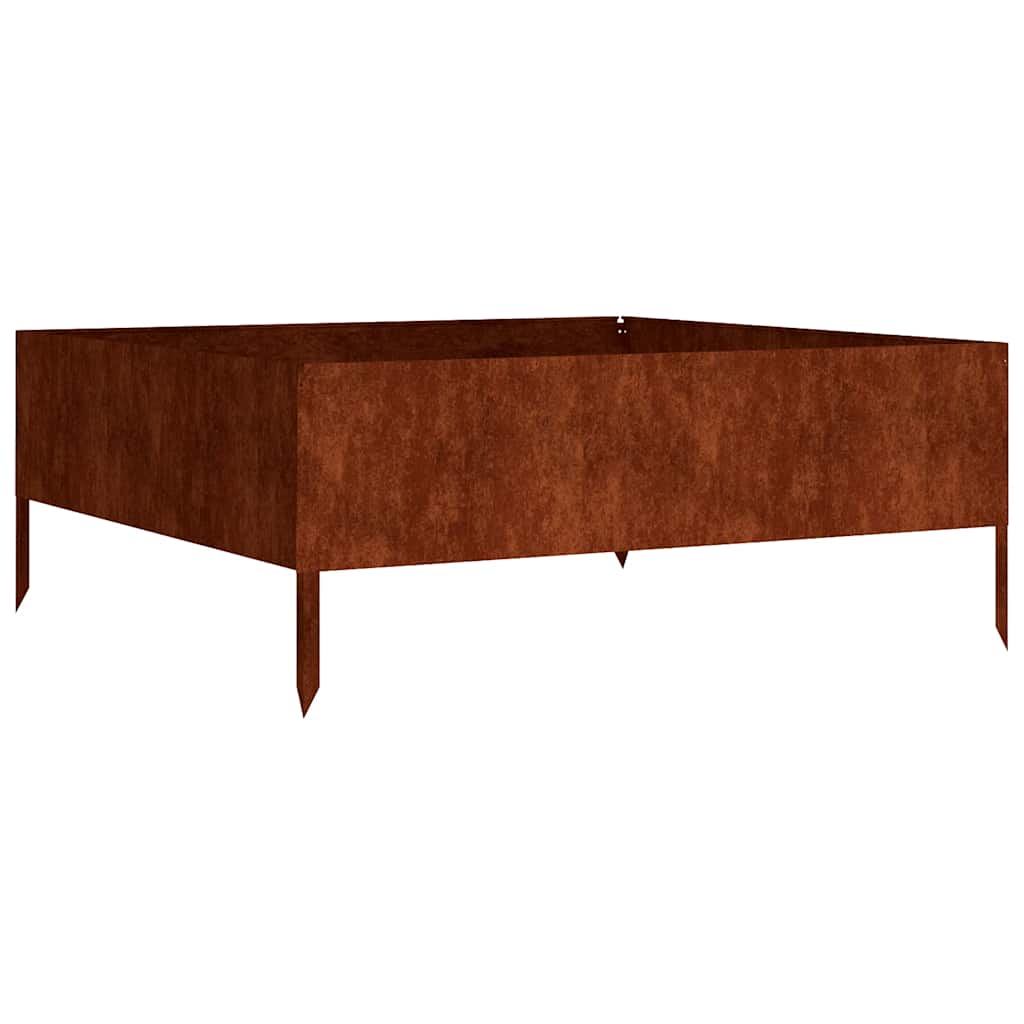 Ζαρντινιέρα 100 x 100 x 41 εκ. από Ατσάλι Σκληρυθέν στον Αέρα