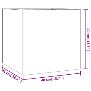 Ζαρντινιέρα 40 x 41 x 40 εκ. από Ατσάλι Corten
