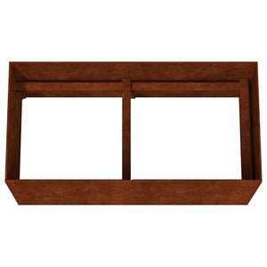 Ζαρντινιέρα 80x40x40 εκ. από Ατσάλι Corten