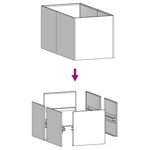 Ζαρντινιέρα 80x40x40 εκ. από Ατσάλι Corten