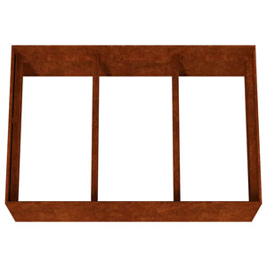Ζαρντινιέρα 120 x 80 x 40 εκ. από Ατσάλι Σκληρυθέν στον Αέρα