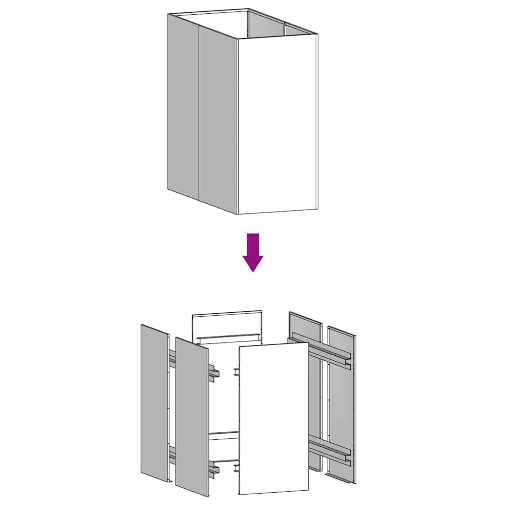 Ζαρντινιέρα 40x80x80 εκ. από Ατσάλι Σκληρυθέν στον Αέρα - Pakobazaar