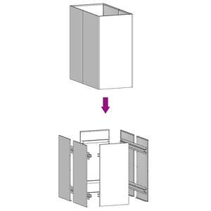 Ζαρντινιέρα 40x80x80 εκ. από Ατσάλι Σκληρυθέν στον Αέρα - Pakobazaar