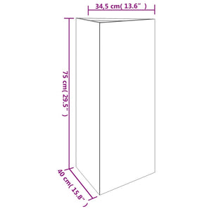 Ζαρντινιέρα 40 x 34,5 x 75 εκ. από Ατσάλι Σκληρυθέν στο Αέρα