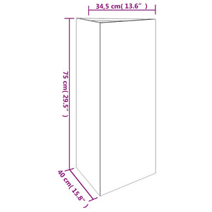 Ζαρντινιέρα 40 x 34,5 x 75 εκ. από Ατσάλι Σκληρυθέν στο Αέρα
