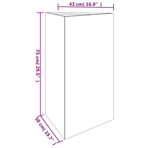 Ζαρντινιέρα 50 x 43 x 75 εκ. από Ατσάλι Σκληρυθέν στο Αέρα