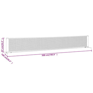 Δίχτυ Τένις Μαύρο & Κόκκινο 500 x 100 x 87 εκ. από Πολυεστέρα