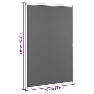 Σήτα Εντόμων για Παράθυρα Ανθρακί 90 x 120 εκ. - PAKOBAZAAR