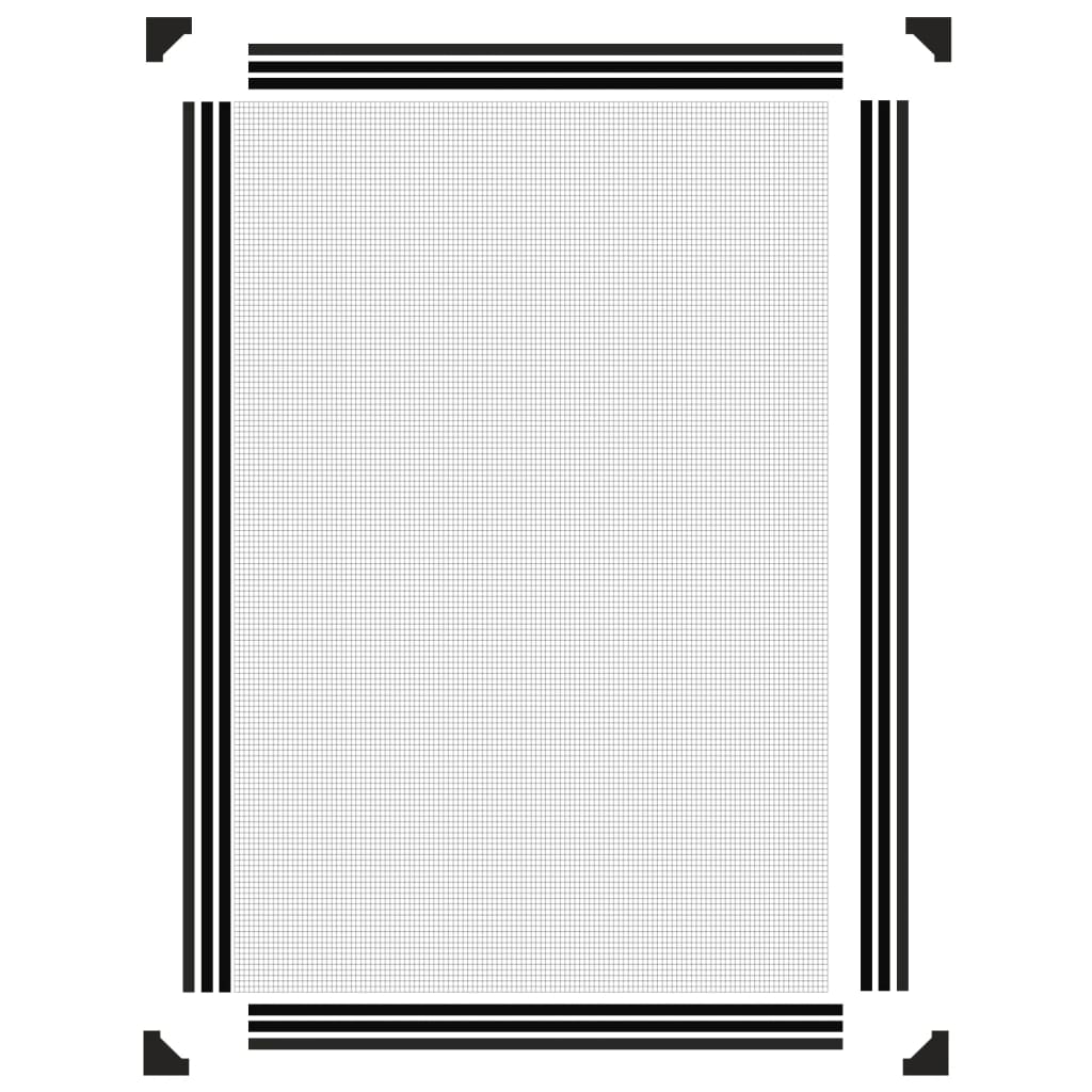 Σήτα Εντόμων Μαγνητική για Παράθυρα Ανθρακί 80x120 εκ. - PAKOBAZAAR