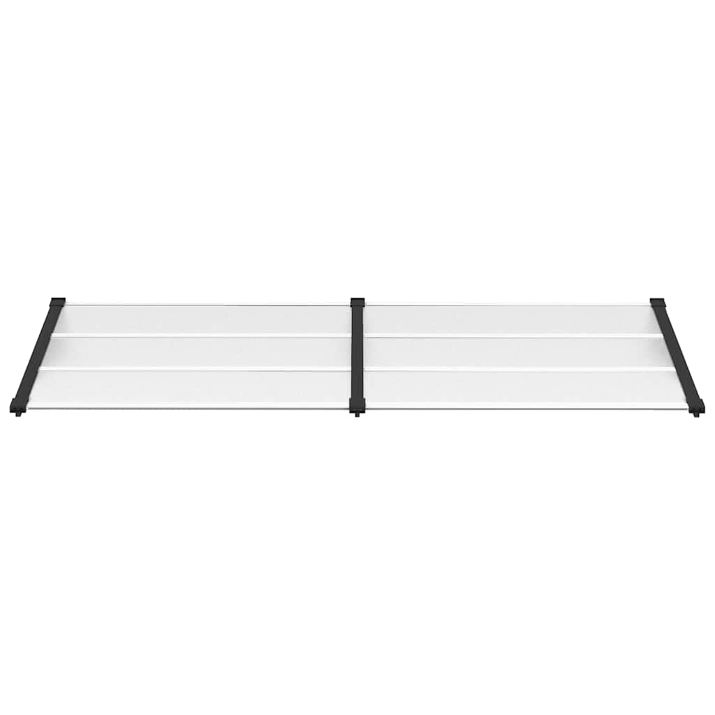 Στέγαστρο Πόρτας Μαύρο & Διαφανές 239x90 εκ από Πολυκαρβονικό - PAKOBAZAAR