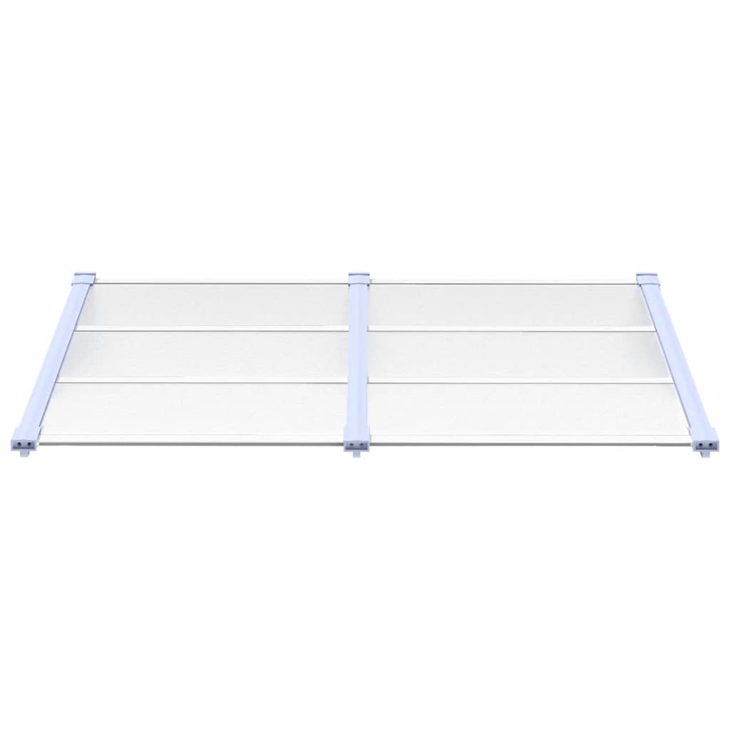 Στέγαστρο Πόρτας Γκρι & Διαφανές 152,5x90 εκ από Πολυκαρβονικό - Pakobazaar