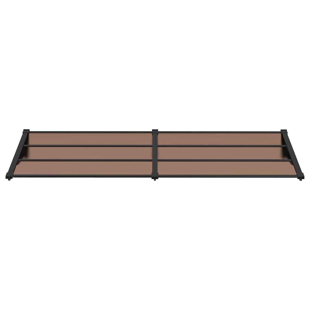 Στέγαστρο Πόρτας Μαύρο 239x90 εκ. από Πολυκαρβονικό - PAKOBAZAAR