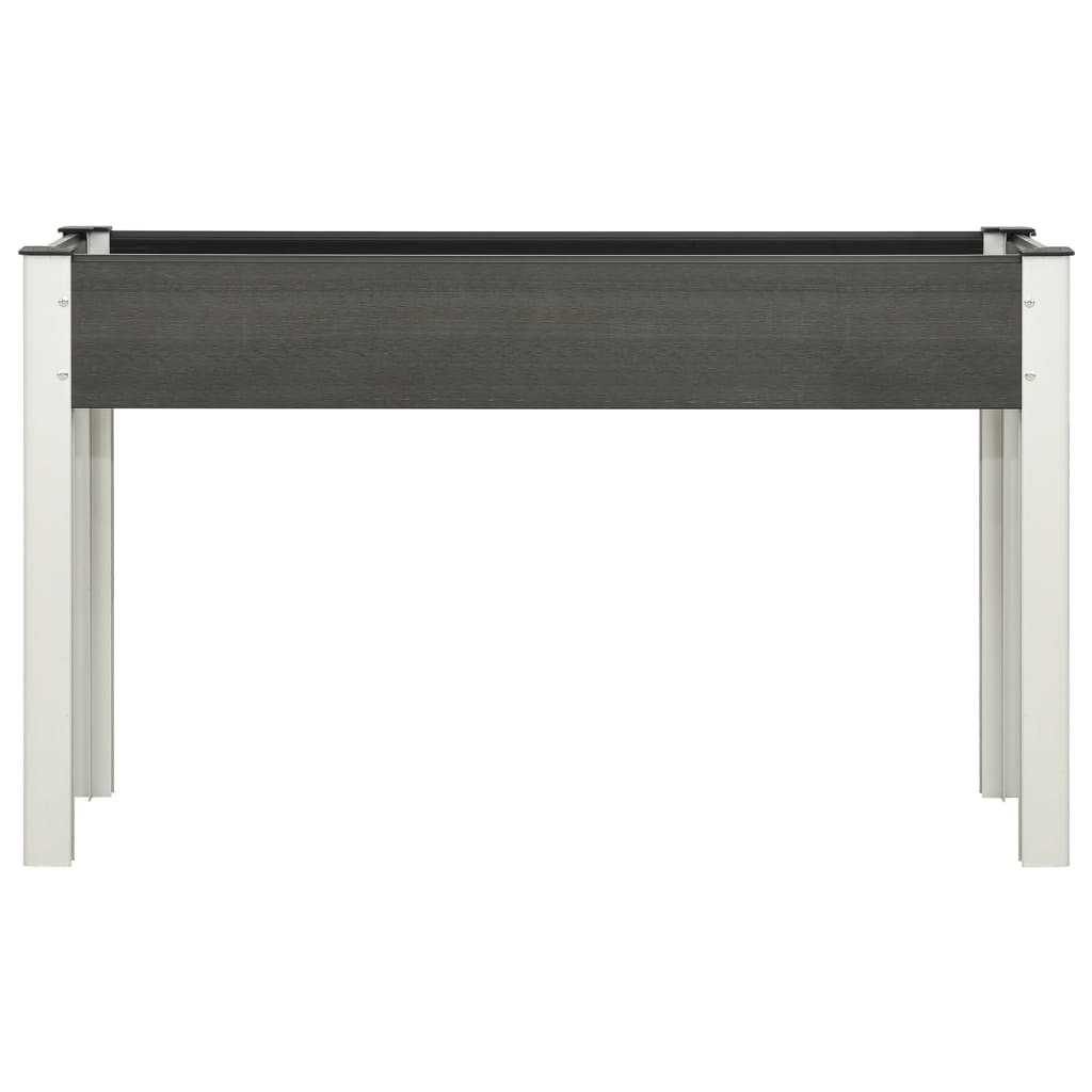 Ζαρντινιέρα Κήπου Υπερυψωμένη Γκρι 120x 40 x 75 εκ. από WPC - Pakobazaar