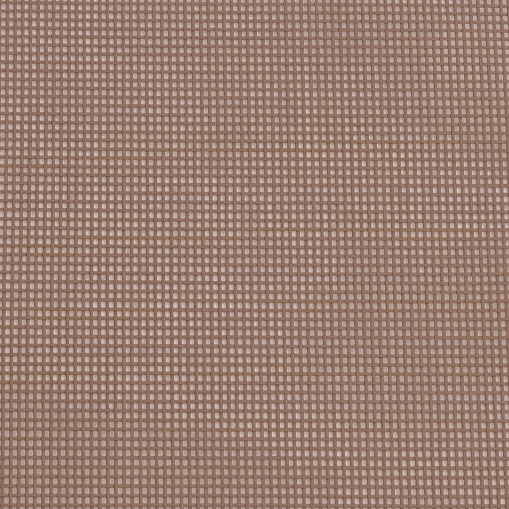 Ξαπλώστρες Πτυσσόμενες 2 τεμ. Καφέ από Textilene & Ατσάλι