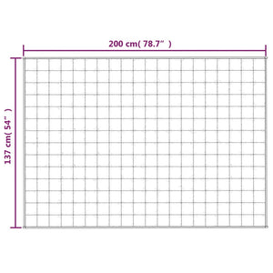 Κουβέρτα Βαρύτητας Γκρι 137 x 200 εκ. 6 κ. Υφασμάτινη