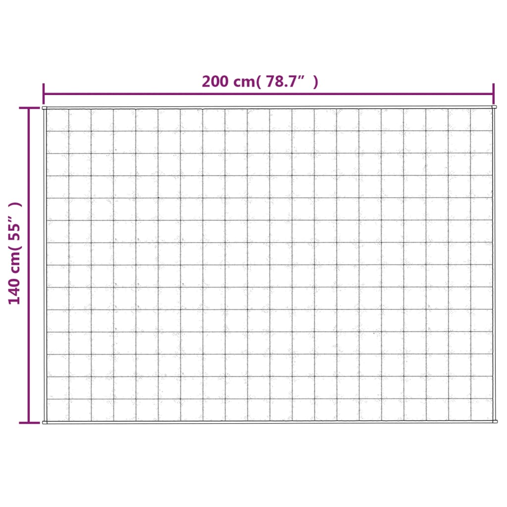 Κουβέρτα Βαρύτητας Γκρι 140 x 200 εκ. 6 κ. Υφασμάτινη