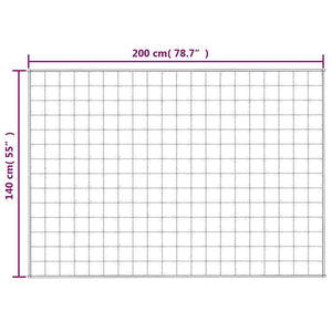 Κουβέρτα Βαρύτητας Γκρι 140 x 200 εκ. 10 κ. Υφασμάτινη