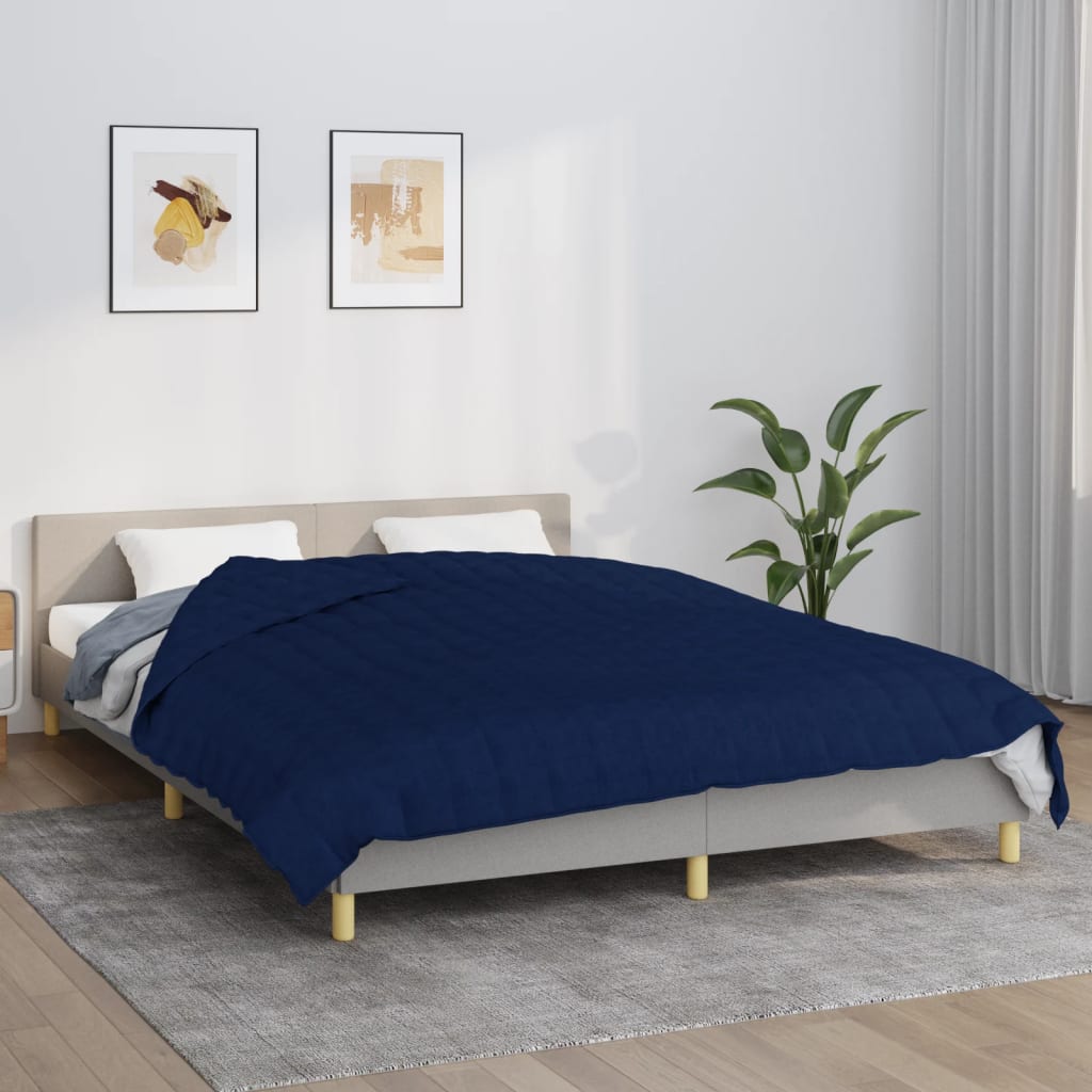 Κουβέρτα Βαρύτητας Μπλε 220 x 230 εκ. 11 κ. Υφασμάτινη