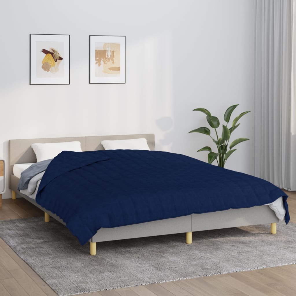 Κουβέρτα Βαρύτητας Μπλε 220 x 230 εκ. 15 κ. Υφασμάτινη