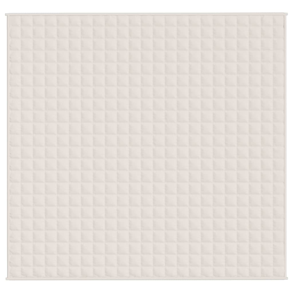 Κουβέρτα Βαρύτητας Ανοιχτό Κρεμ 220 x 230 εκ. 11 κ. Υφασμάτινη - Pakobazaar