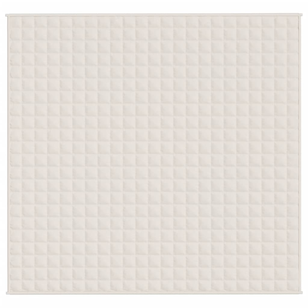 Κουβέρτα Βαρύτητας Ανοιχτό Κρεμ 220 x 240 εκ. 11 κ. Υφασμάτινη - Pakobazaar