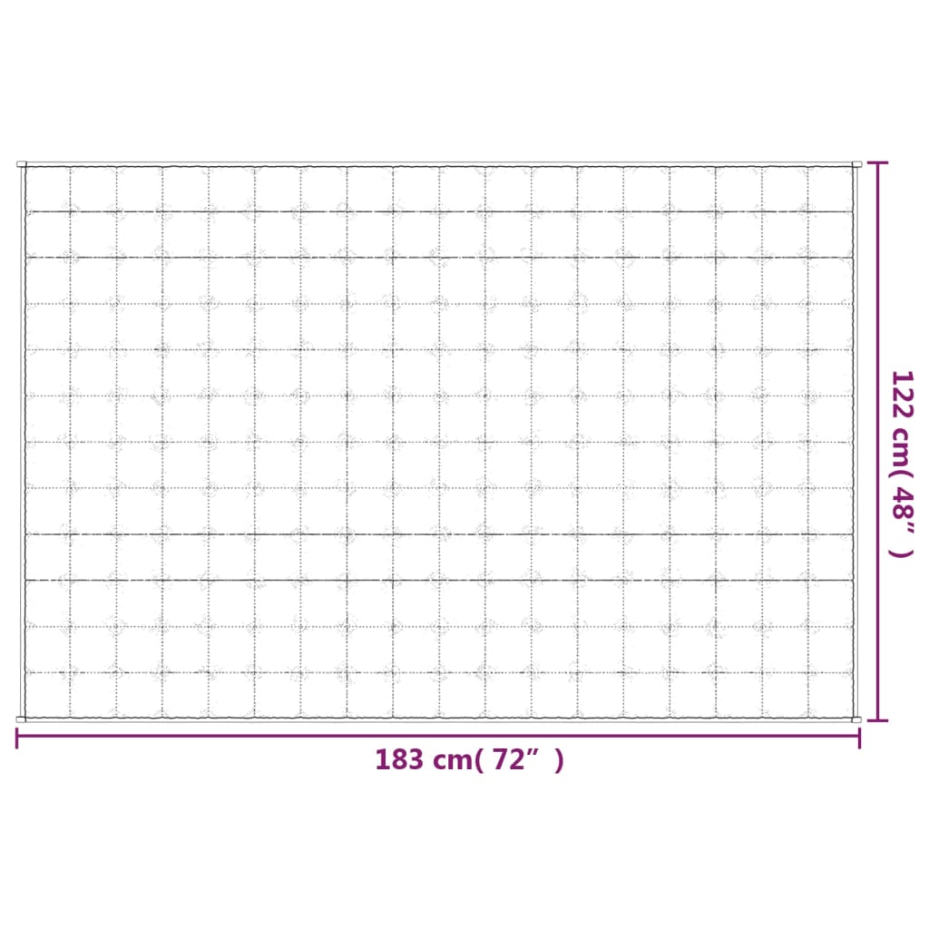Κουβέρτα Βαρύτητας Γκρι 122 x 183 εκ. 9 κ. Υφασμάτινη