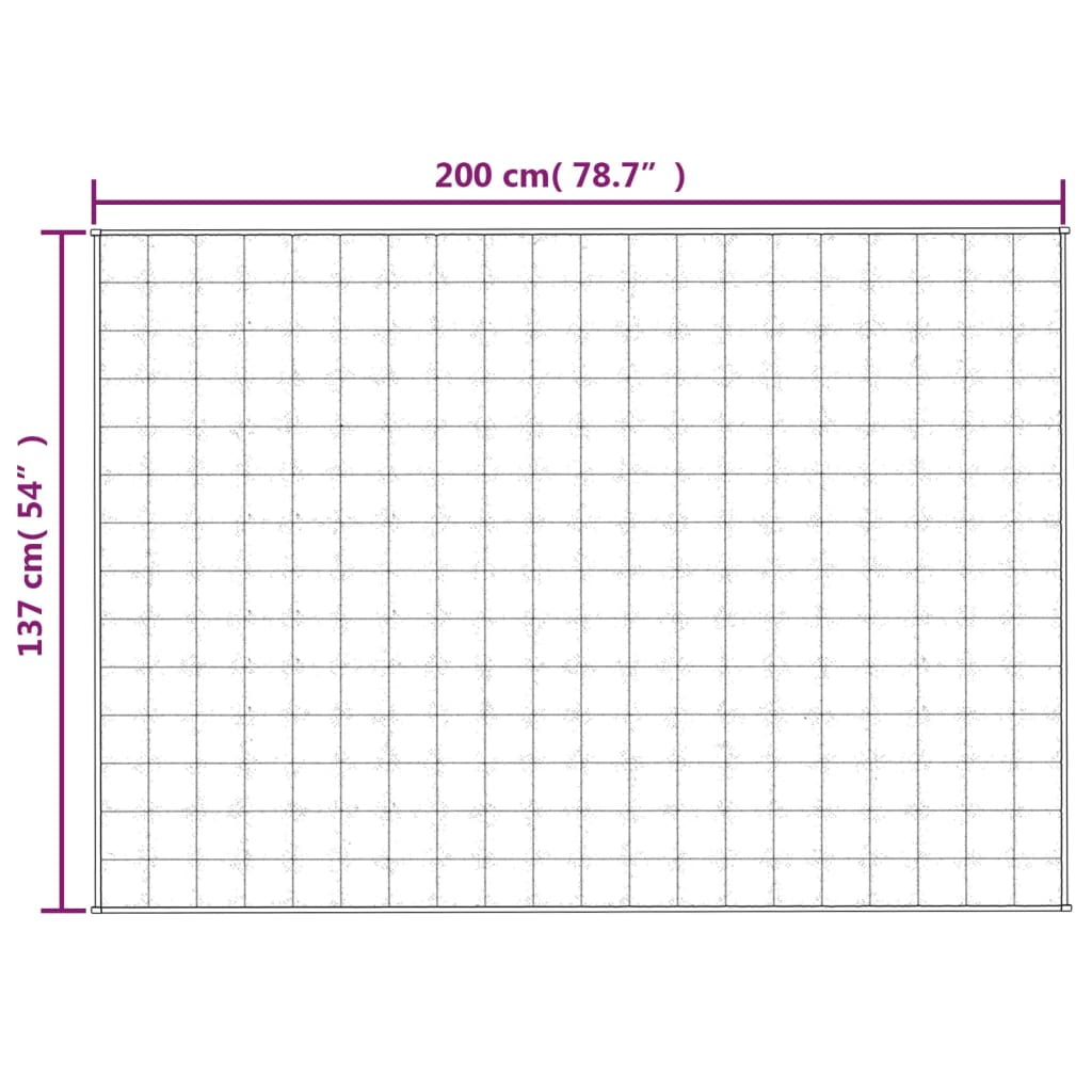 Κουβέρτα Βαρύτητας Γκρι 137 x 200 εκ. 6 κ. Υφασμάτινη