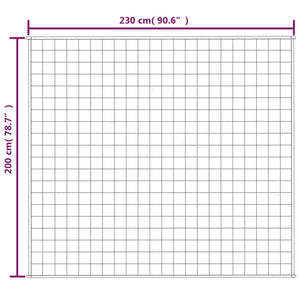 Κουβέρτα Βαρύτητας Ανοιχτό Κρεμ 200 x 230 εκ. 13 κ. Υφασμάτινη