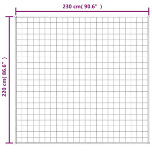 Κουβέρτα Βαρύτητας Ανοιχτό Κρεμ 220 x 230 εκ. 15 κ. Υφασμάτινη